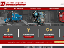 Tablet Screenshot of donelsoncorp.com